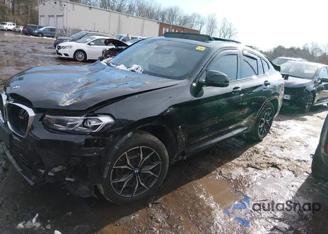 2022 BMW X4 M40I z USA, uszkodzony, nr VIN 5UX43DT08N9J95469